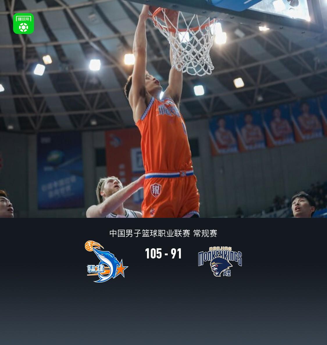 开云体育官网-福建105-91力克同曦,邹阳21分4板2助,郭昊文26分